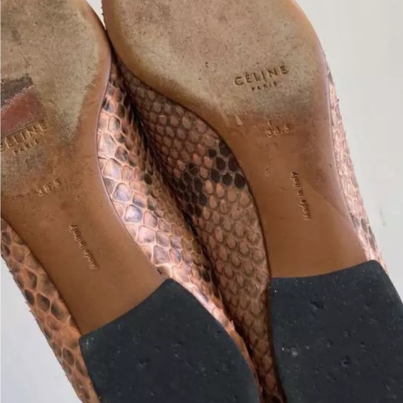 Celine Python leather ballet flats in excellent condition - Picture 5 of 5